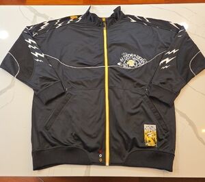 Akademiks Storm Riders Embroidered Graphics Full Zip Track Jacket Black Size 2XL